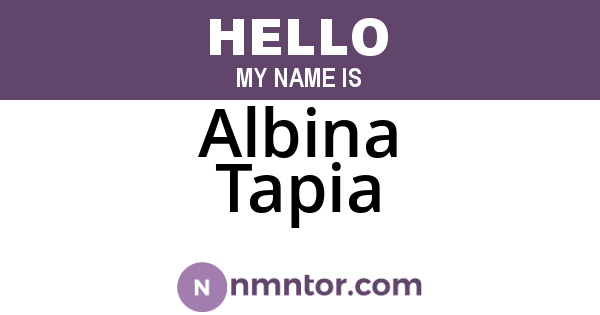Albina Tapia