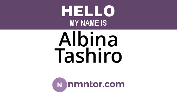 Albina Tashiro