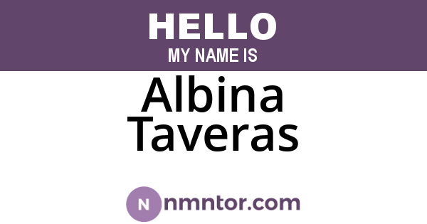 Albina Taveras