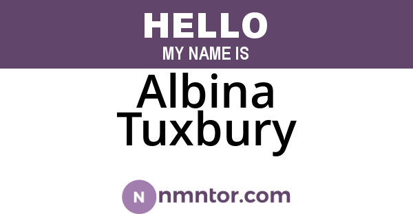 Albina Tuxbury