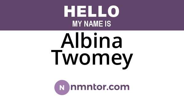 Albina Twomey