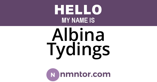 Albina Tydings