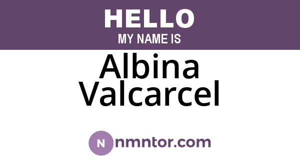 Albina Valcarcel