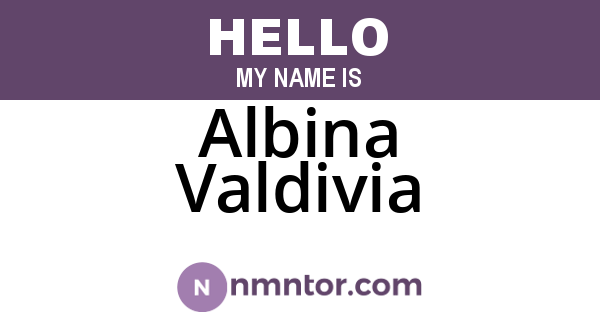 Albina Valdivia