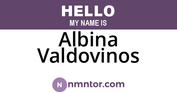 Albina Valdovinos