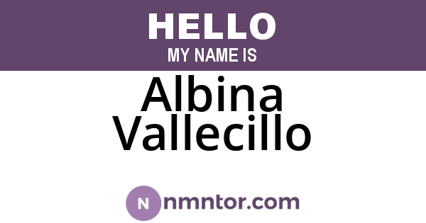 Albina Vallecillo