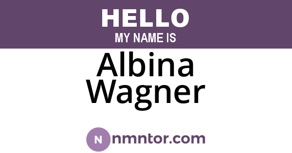 Albina Wagner