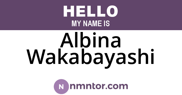 Albina Wakabayashi