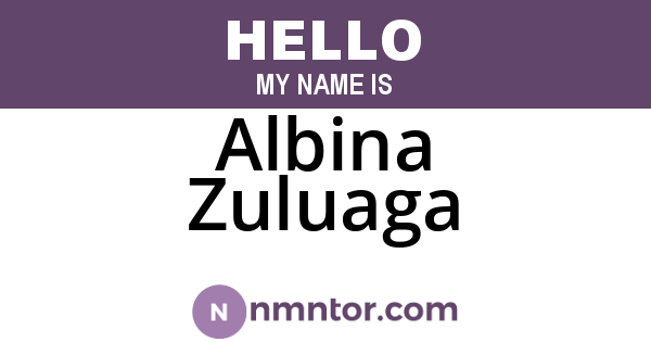 Albina Zuluaga