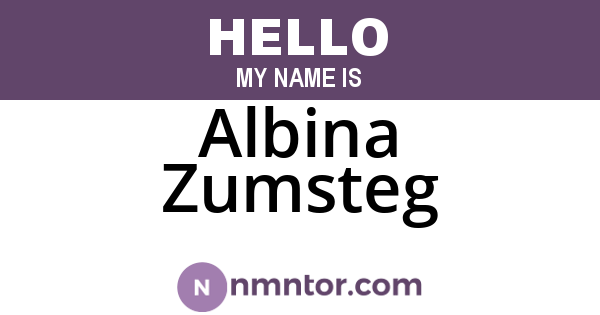 Albina Zumsteg