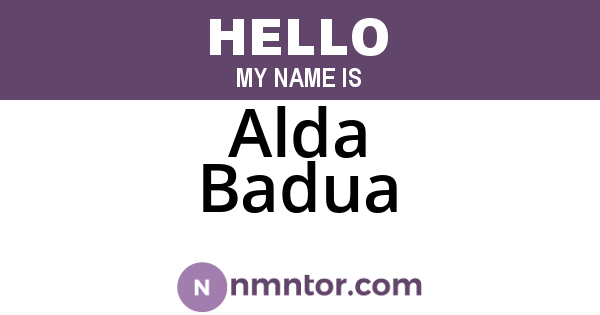 Alda Badua