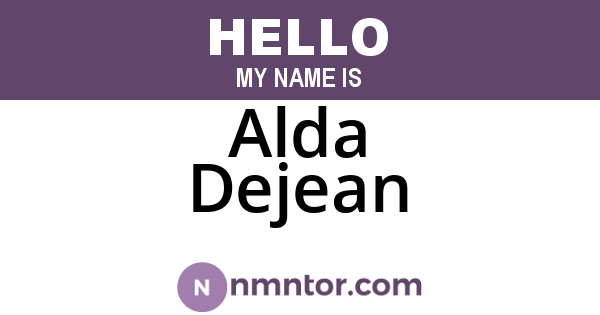 Alda Dejean