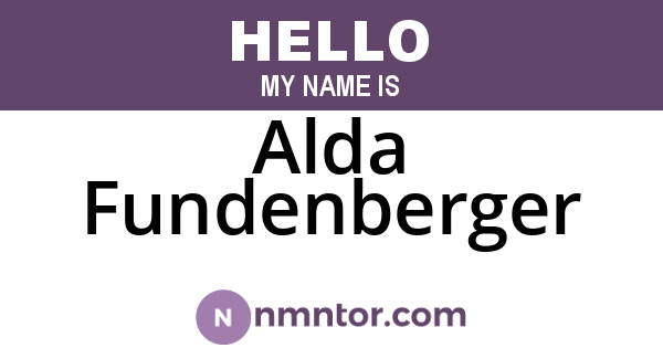 Alda Fundenberger