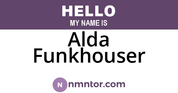 Alda Funkhouser