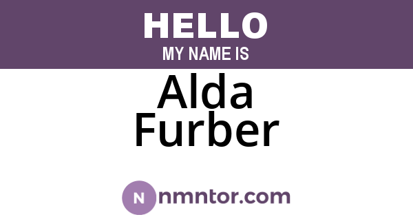 Alda Furber
