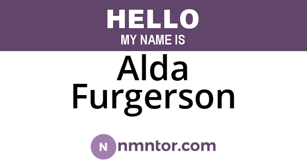 Alda Furgerson