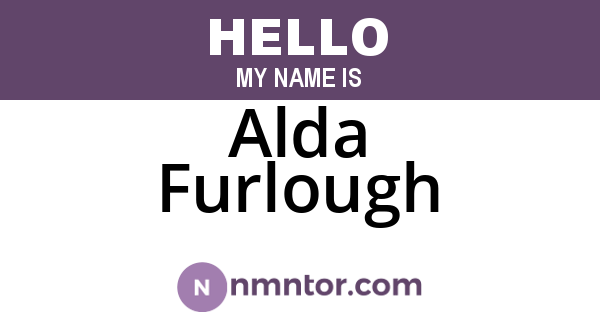 Alda Furlough