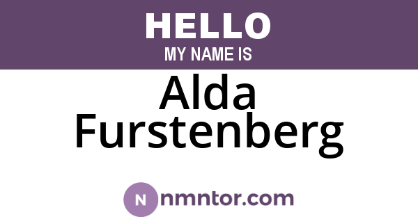 Alda Furstenberg