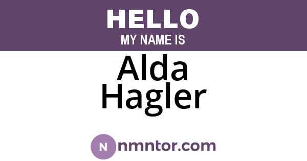 Alda Hagler