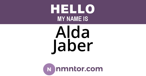 Alda Jaber