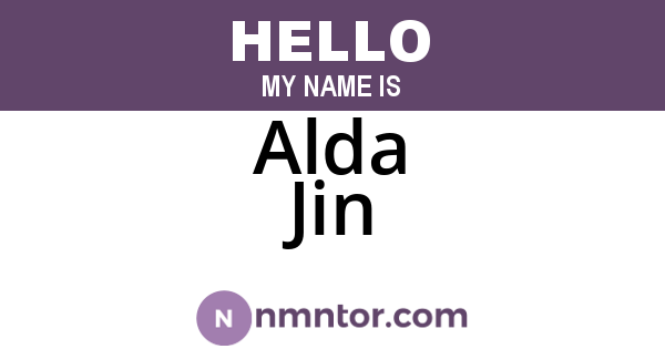 Alda Jin
