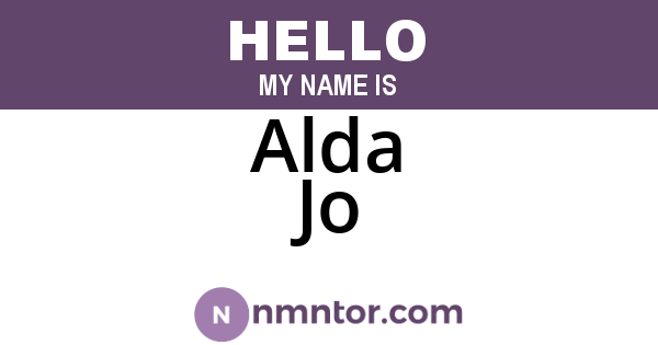Alda Jo