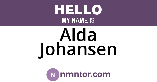 Alda Johansen