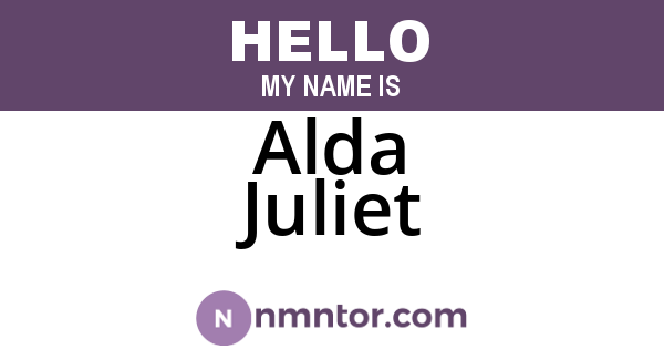 Alda Juliet