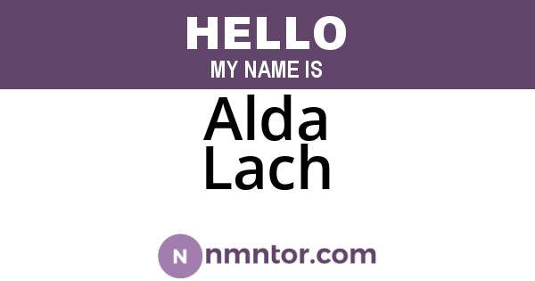 Alda Lach