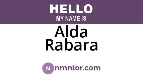 Alda Rabara