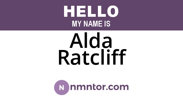 Alda Ratcliff