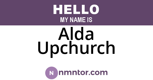 Alda Upchurch