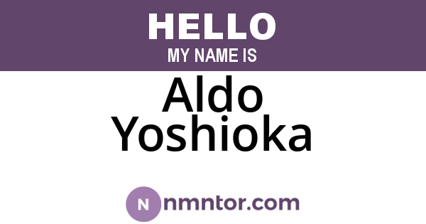 Aldo Yoshioka