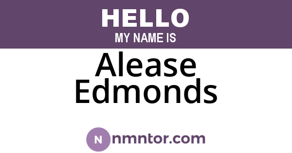 Alease Edmonds