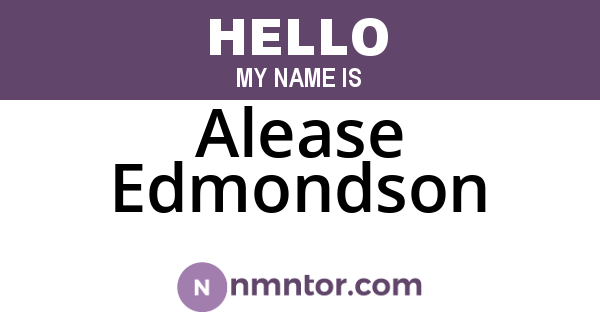 Alease Edmondson