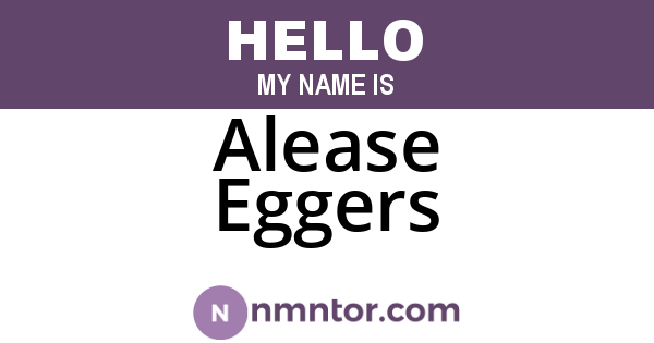 Alease Eggers