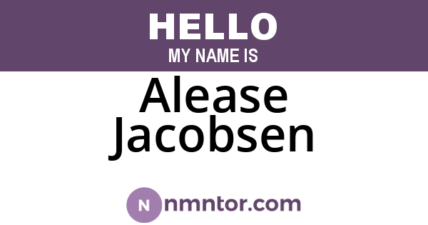 Alease Jacobsen