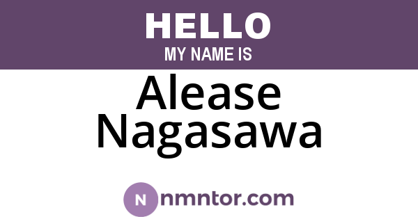 Alease Nagasawa