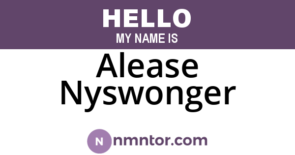 Alease Nyswonger