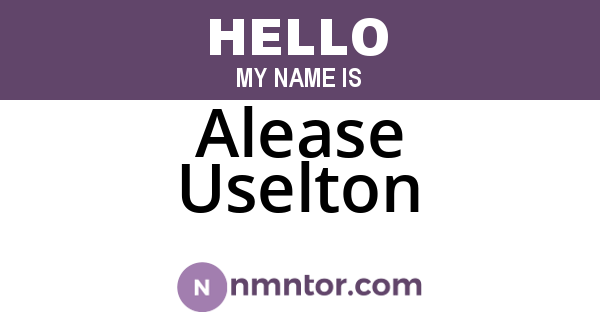 Alease Uselton