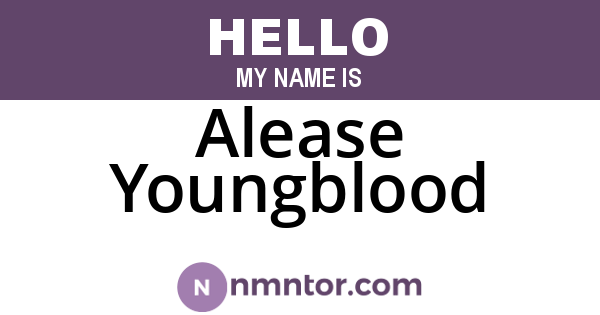 Alease Youngblood