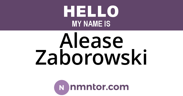 Alease Zaborowski