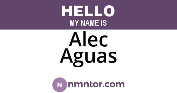 Alec Aguas