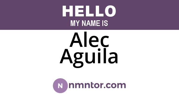 Alec Aguila