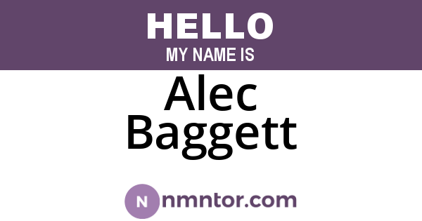 Alec Baggett
