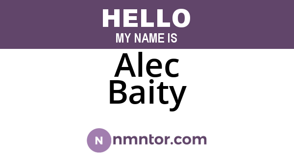 Alec Baity