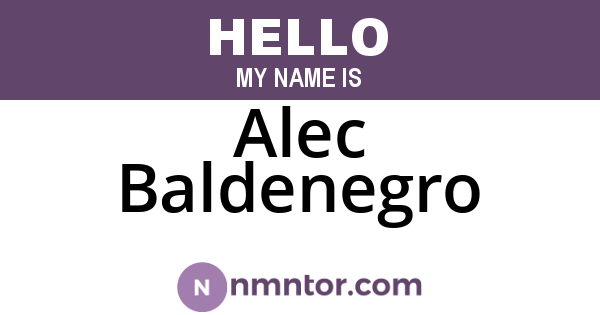 Alec Baldenegro