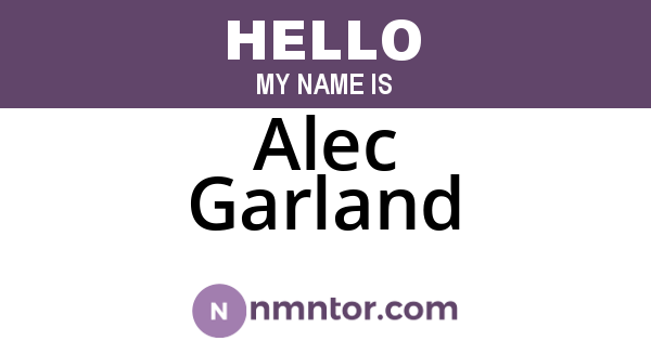 Alec Garland