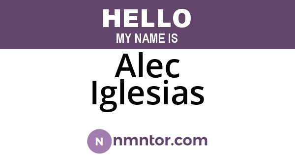 Alec Iglesias