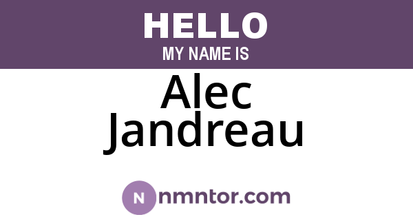 Alec Jandreau
